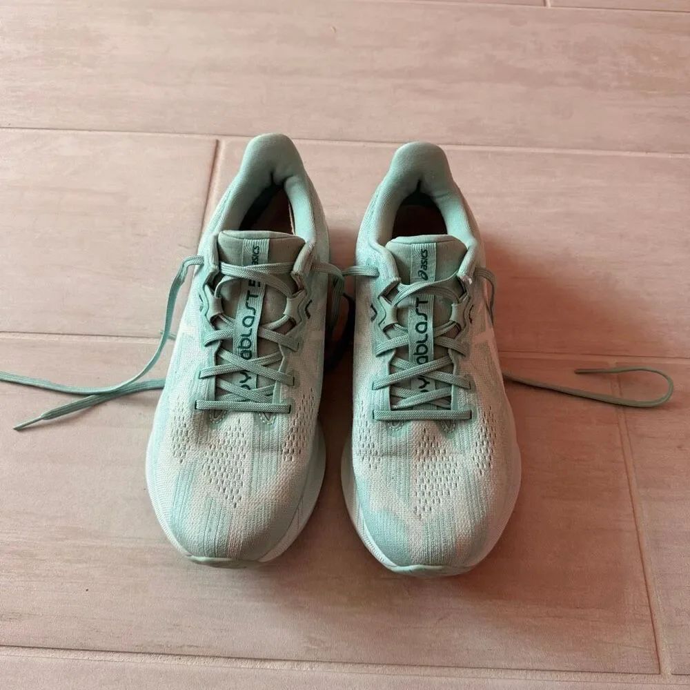Women’s ASICS Dynablast 5 Running Shoes Sneakers Sea Green 7.5 Lightweight Teal - Picture 2 of 8
